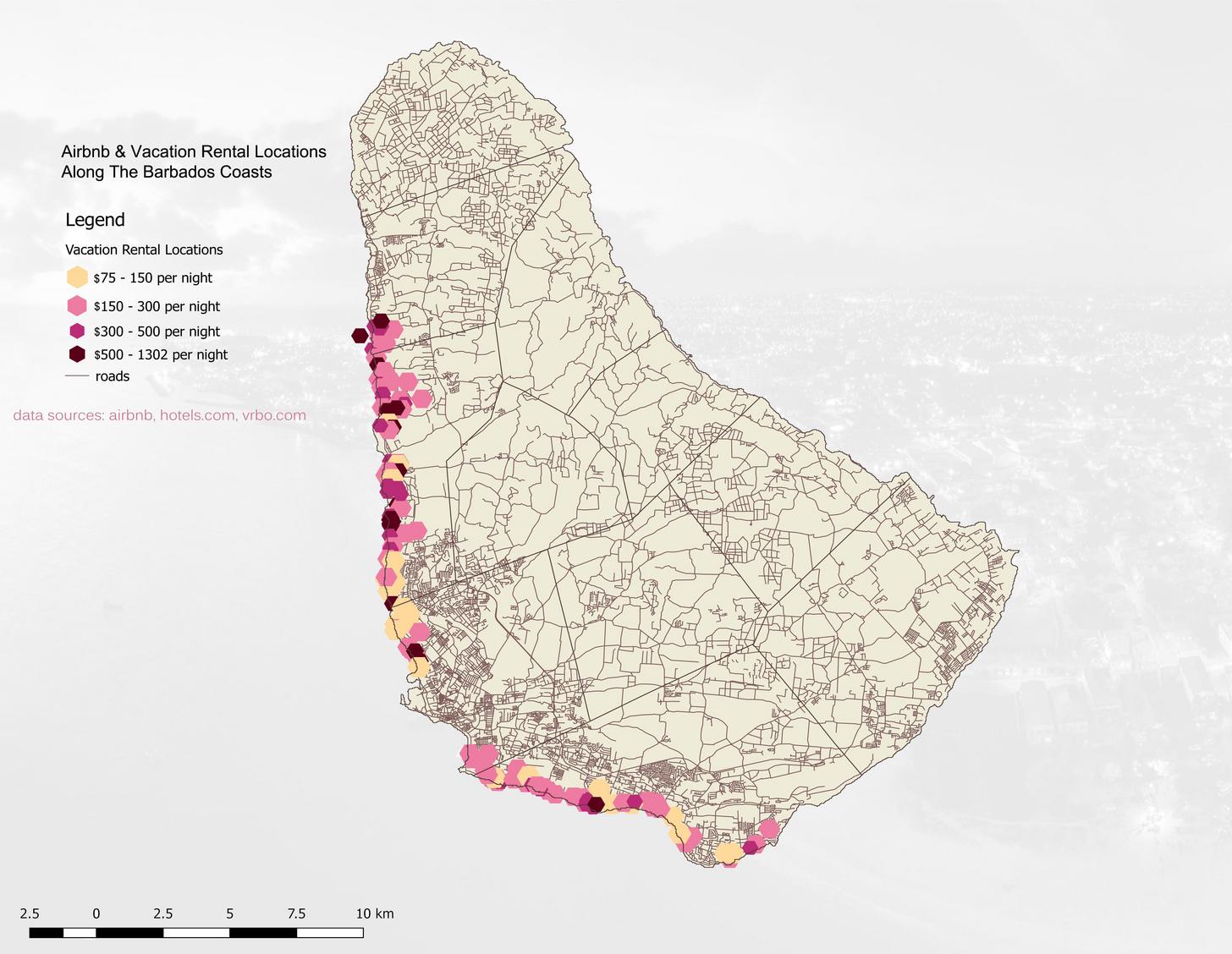 Google Map of Bridgetown, Barbados - Nations Online Project